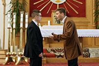 Parafia p.w. Bo�ego Cia�a w �om�y -
						  Spektakl po�wi�cony �w. St. Kostce - wystawiony przez kleryk�w II roku Seminarium, 2015 r.