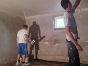 Prace wyko�czeniowe w piwnicach �wietlicy - 2014.08.21