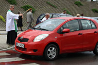 Parafia p.w. Bo�ego Cia�a w �om�y - b�ogos�awie�stwo pojazd�w mechanicznych i ich u�ytkownik�w