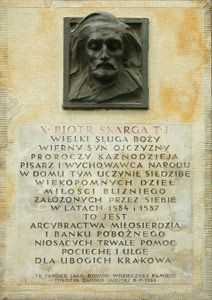 Tablica upami�tniaj�ca ks. Piotra Skarg�, Krak�w