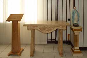 P�o�tarz i pulpit do kaplicy