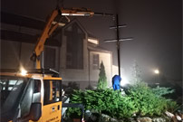 Zamontowanie krzy�a epidemicznego - 11 grudnia 2020 r.