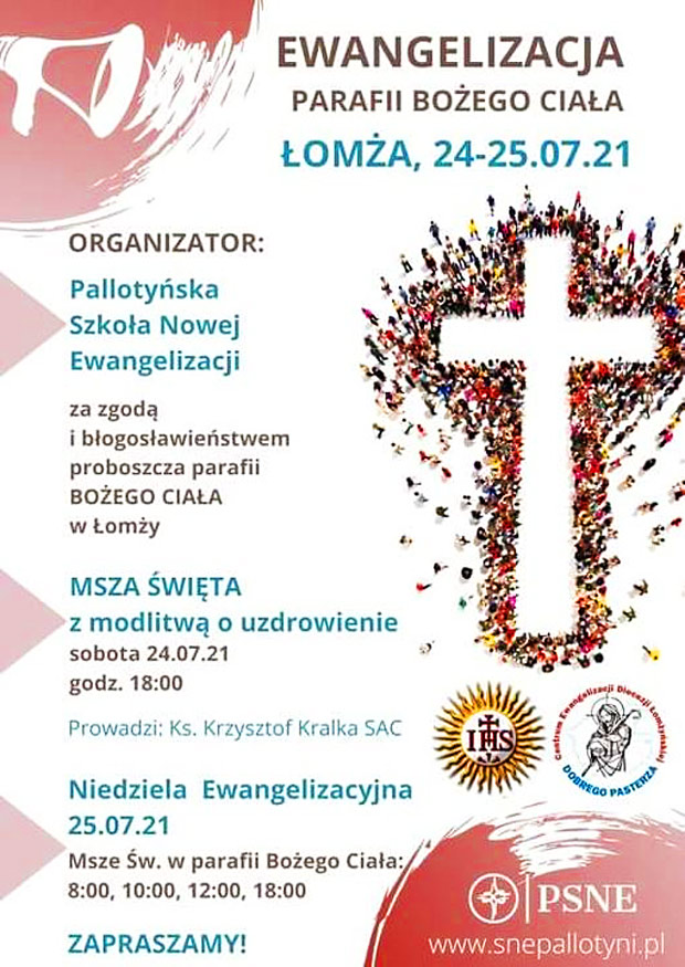Ewangelizacja - Parafia p.w. Bo�ego Cia�a, �om�a 24-25.07.2021